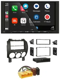 JBL MP3 DAB Bluetooth USB 2DIN Autoradio für Mazda 2 (ab 2007)