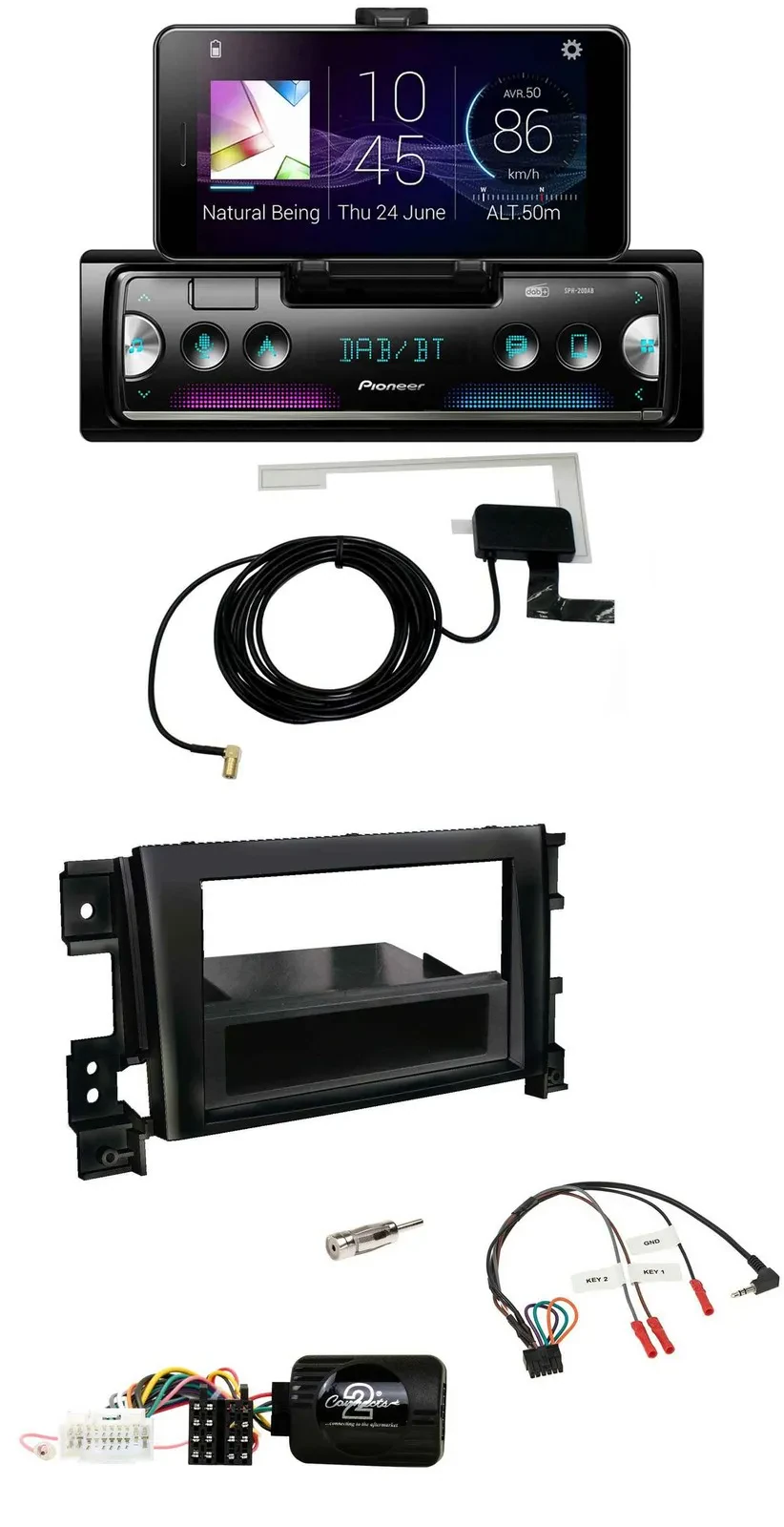 Pioneer DAB Bluetooth Lenkrad USB Autoradio für Suzuki Grand Vitara 2005-2011