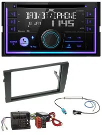 JVC MP3 USB 2DIN DAB Bluetooth CD Autoradio für Audi A4 B7 04-08 Aktivsystem MOS