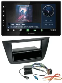 Kenwood MP3 Bluetooth USB DAB Autoradio für Seat Toledo Altea ab 05 schwarz