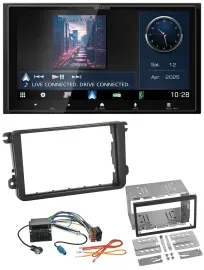 Kenwood Bluetooth 2DIN USB DAB MP3 Autoradio für Seat Alhambra Leon Toledo