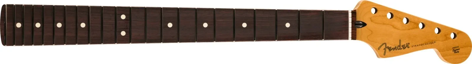 Fender Satin Roasted Maple Fat Stratocaster Neck, 22 Medium Jumbo, Rosewood