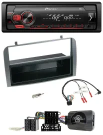 Автомагнитола Pioneer 1-DIN DAB, USB, MP3, поддержка управления с руля, для Alfa Romeo 147/GT 2007–2010, антрацит, с карманом