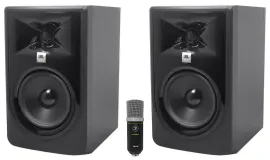 2) JBL 305P MkII 5" Studio Reference Monitors Monitoring Speakers+Mackie USB Mic