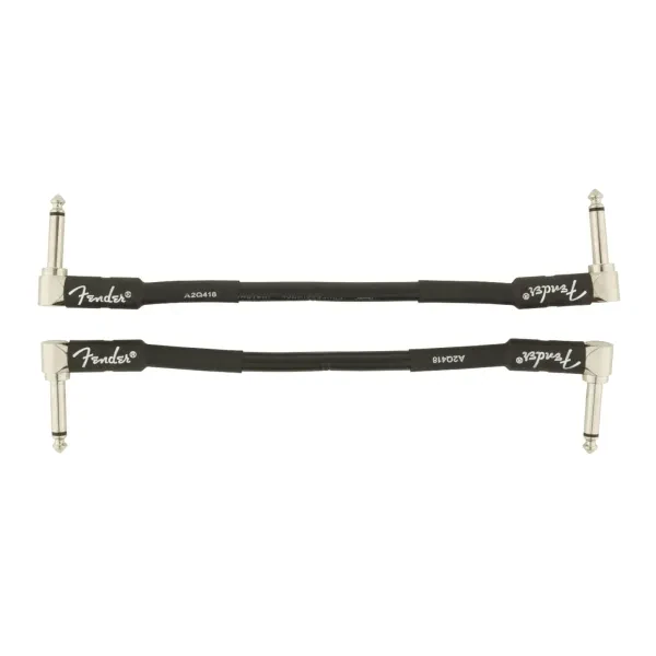Fender Professional Series Instrument Cable 6 in Black 2 Pack