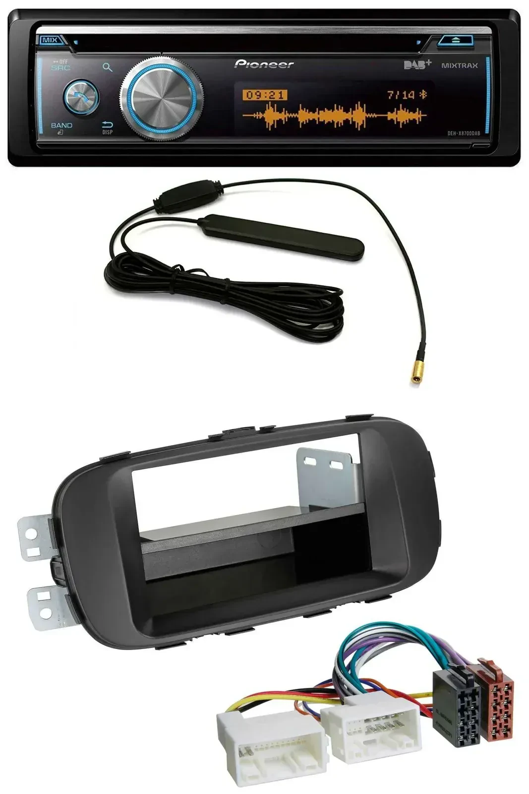 Автомагнитола для Kia Soul (PS, с 2014) Pioneer CD, USB, Bluetooth, DAB, MP3, черная