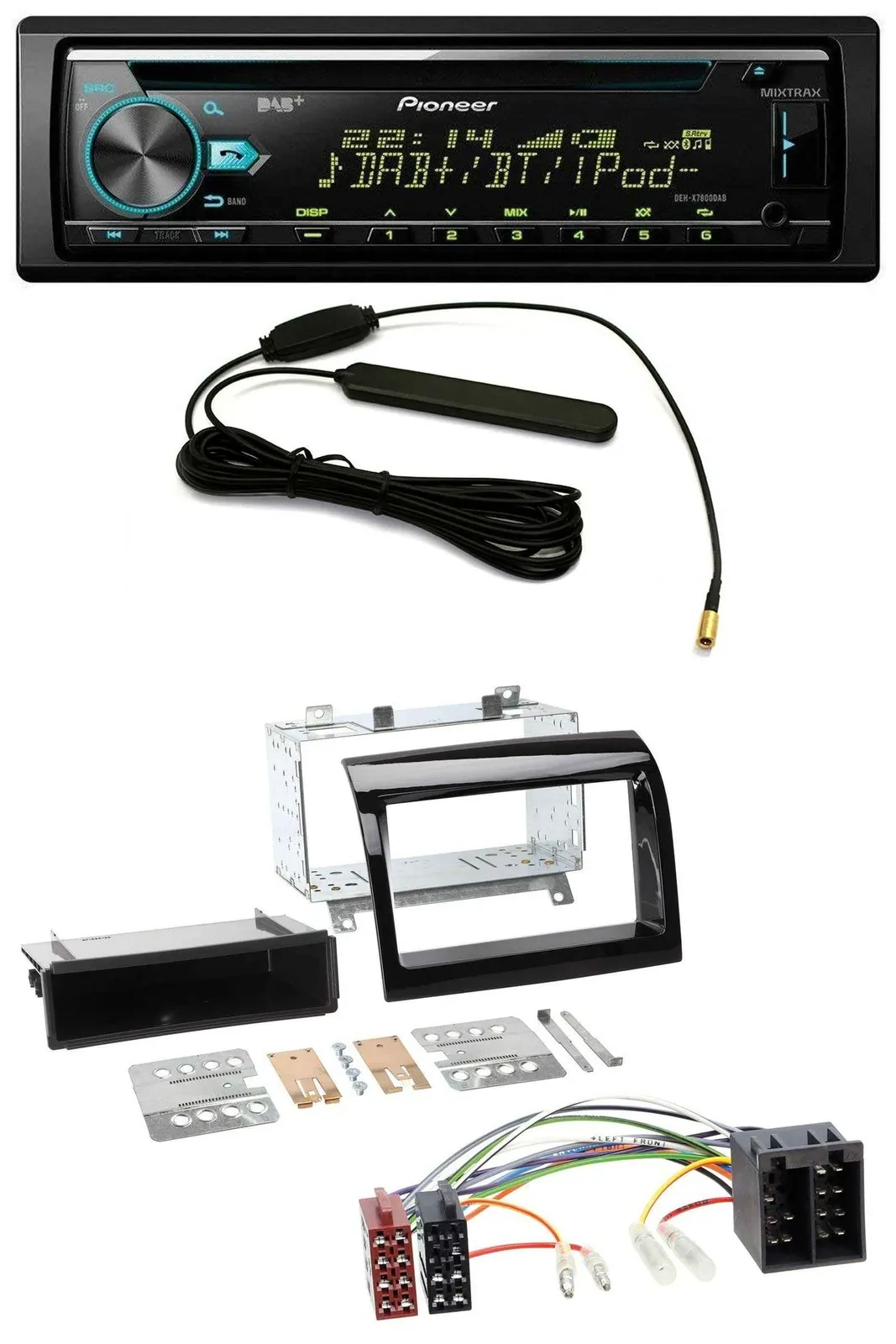 Автомагнитола Pioneer CD/MP3/AUX/DAB/USB для Peugeot Boxer, Citroen Jumper, Fiat Ducato