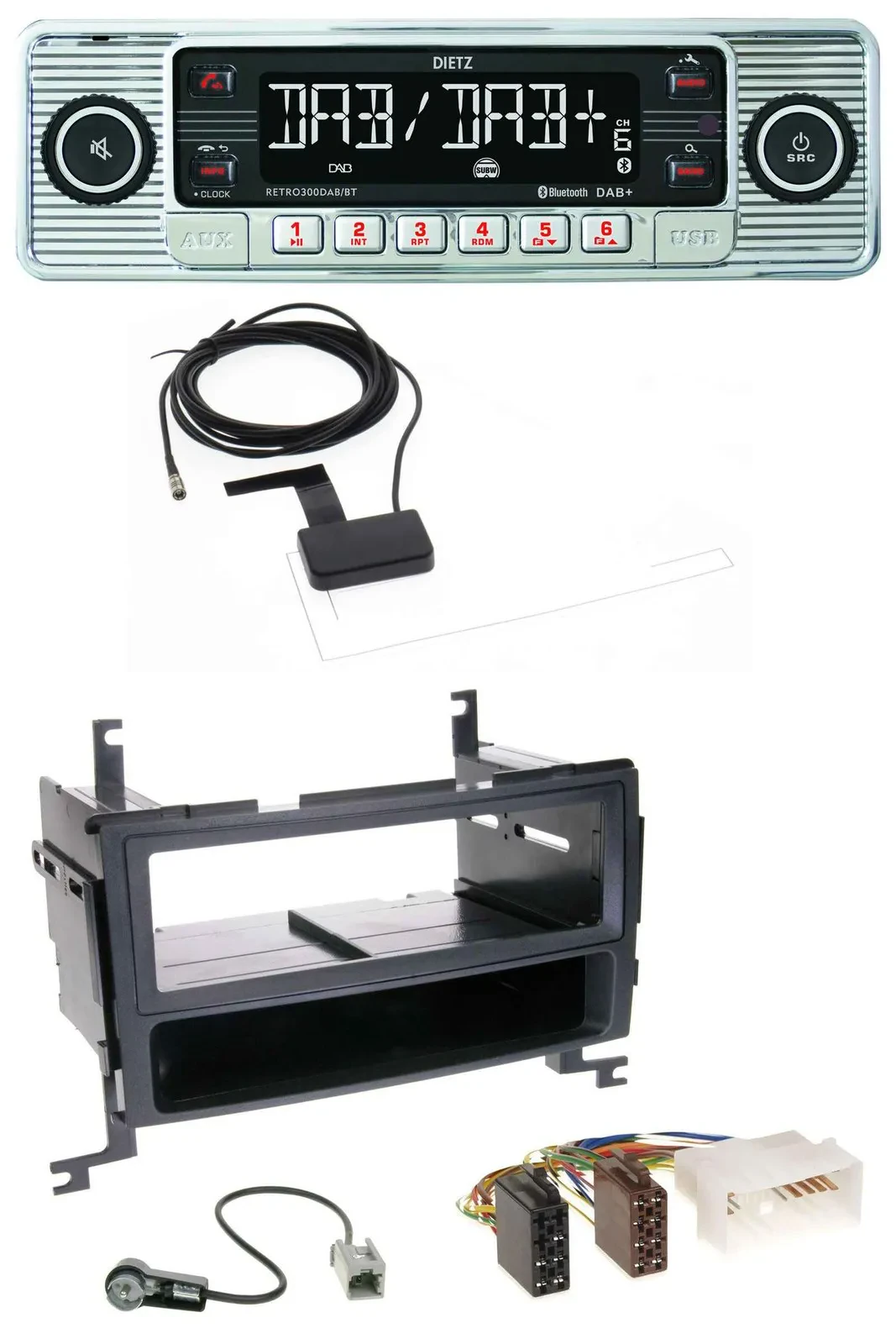 Dietz Bluetooth USB MP3 DAB Autoradio für Hyundai Santa Fe (2007-2012)