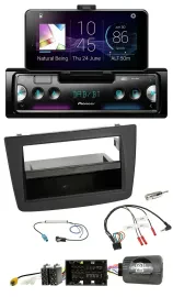 Pioneer USB Lenkrad Bluetooth DAB Autoradio für Alfa Mito 955 2014-2018 schwarz