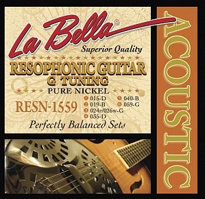 Струны для акустической гитары La Bella RESN-1559 15-59, никель