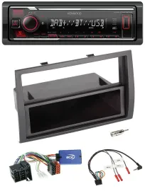 Kenwood Lenkrad Bluetooth USB DAB Autoradio für Fiat Ducato 2008-2011 schwarz