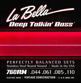 Струны для бас-гитары La Bella 760RM Deep Talkin Bass 44-110