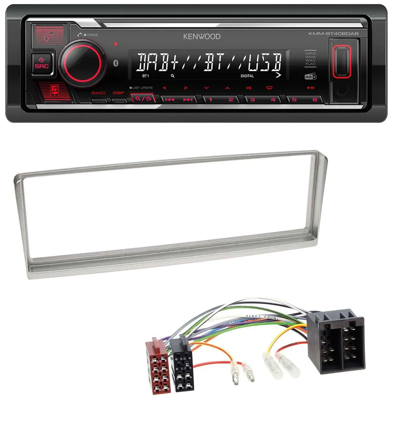 Kenwood MP3 Bluetooth USB DAB Autoradio für Alfa Romeo 156 (2001-2003)
