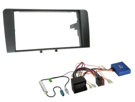 Einbauset CAN-Bus Doppel DIN Autoradio für Audi A3 8P Quadlock 2003-2013 schwarz