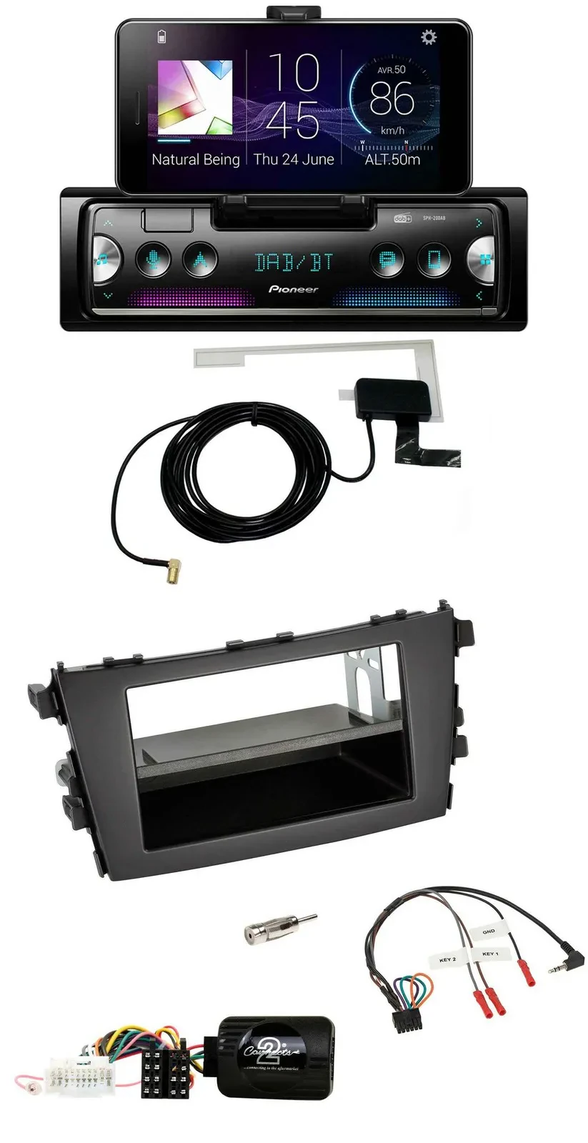 Автомагнитола для Suzuki Celerio (LF, с 2014) Pioneer DAB, Bluetooth, USB