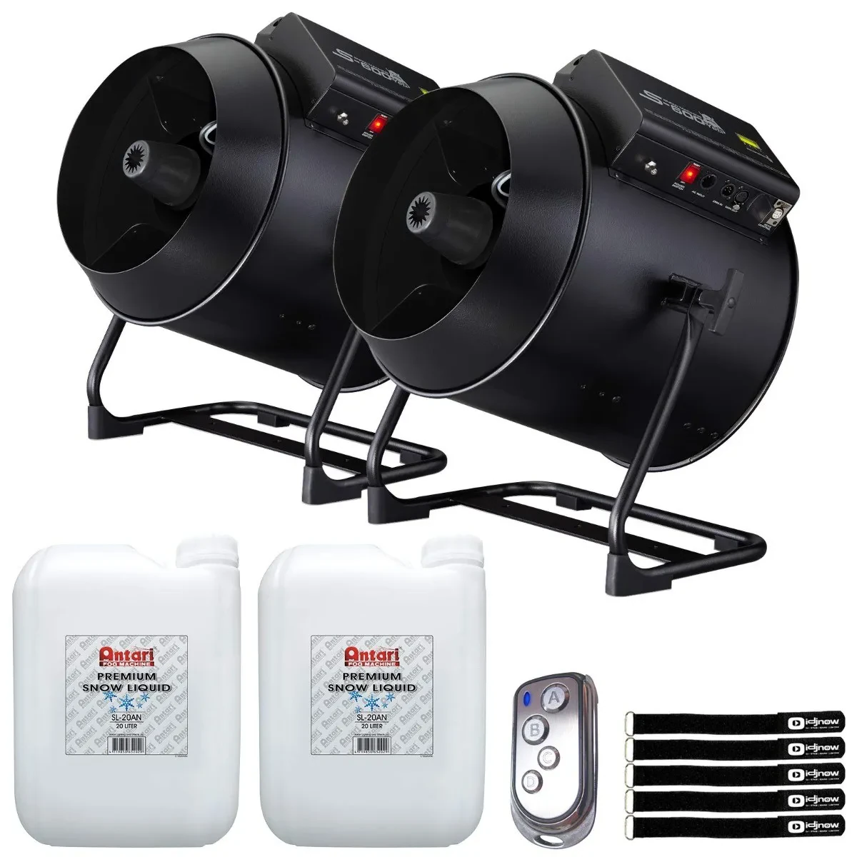 Antari S-600 Theater Production Snow Effect Machines w 20 Liter Bottles Fluid