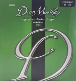 Струны для 5-струнной бас-гитары Dean Markley Signature 2604B 45-128