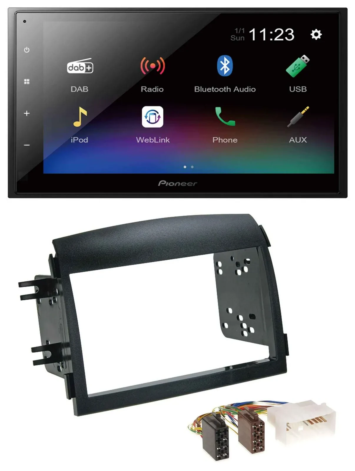 Pioneer USB Bluetooth DAB 2DIN MP3 Autoradio für Hyundai Sonata NF 2005-2008