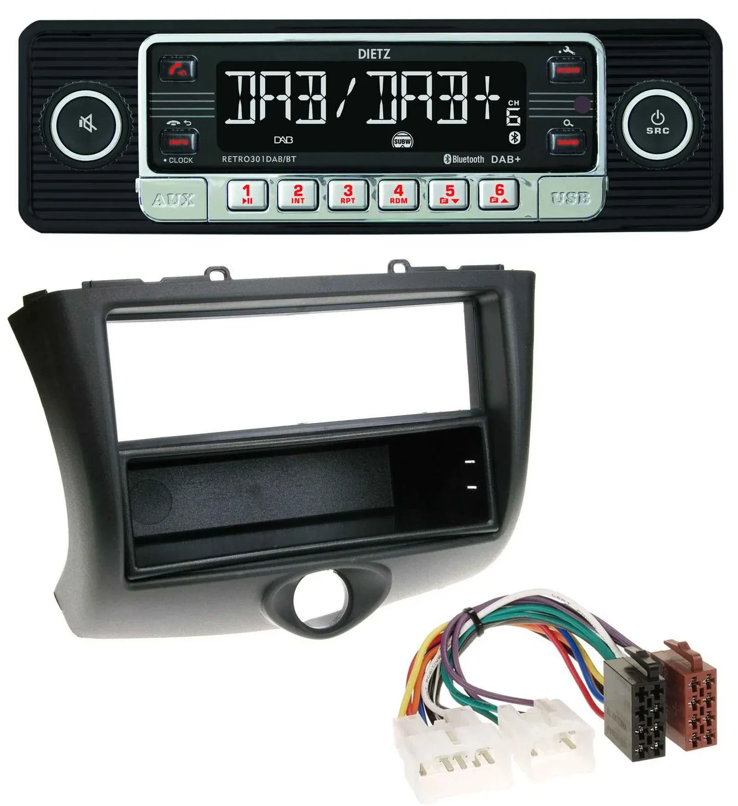 Dietz USB DAB MP3 Bluetooth Autoradio für Toyota Yaris (2003-2006)