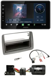 Автомагнитола Kenwood Bluetooth, USB, DAB для Alfa Romeo GT/147 серебристая