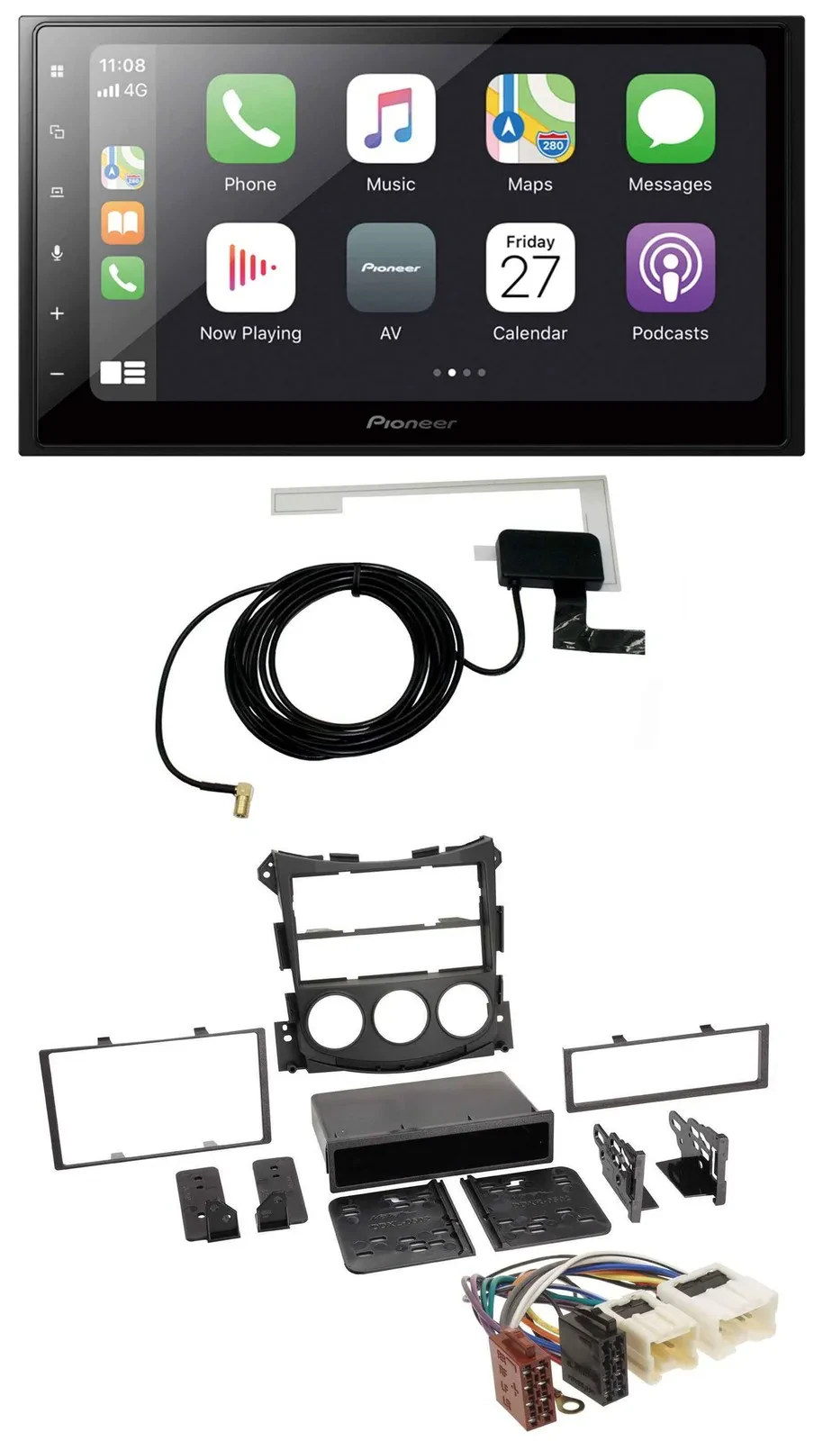 Pioneer USB MP3 2DIN Bluetooth DAB Autoradio für Nissan 370Z Coupe Roadster ab 1