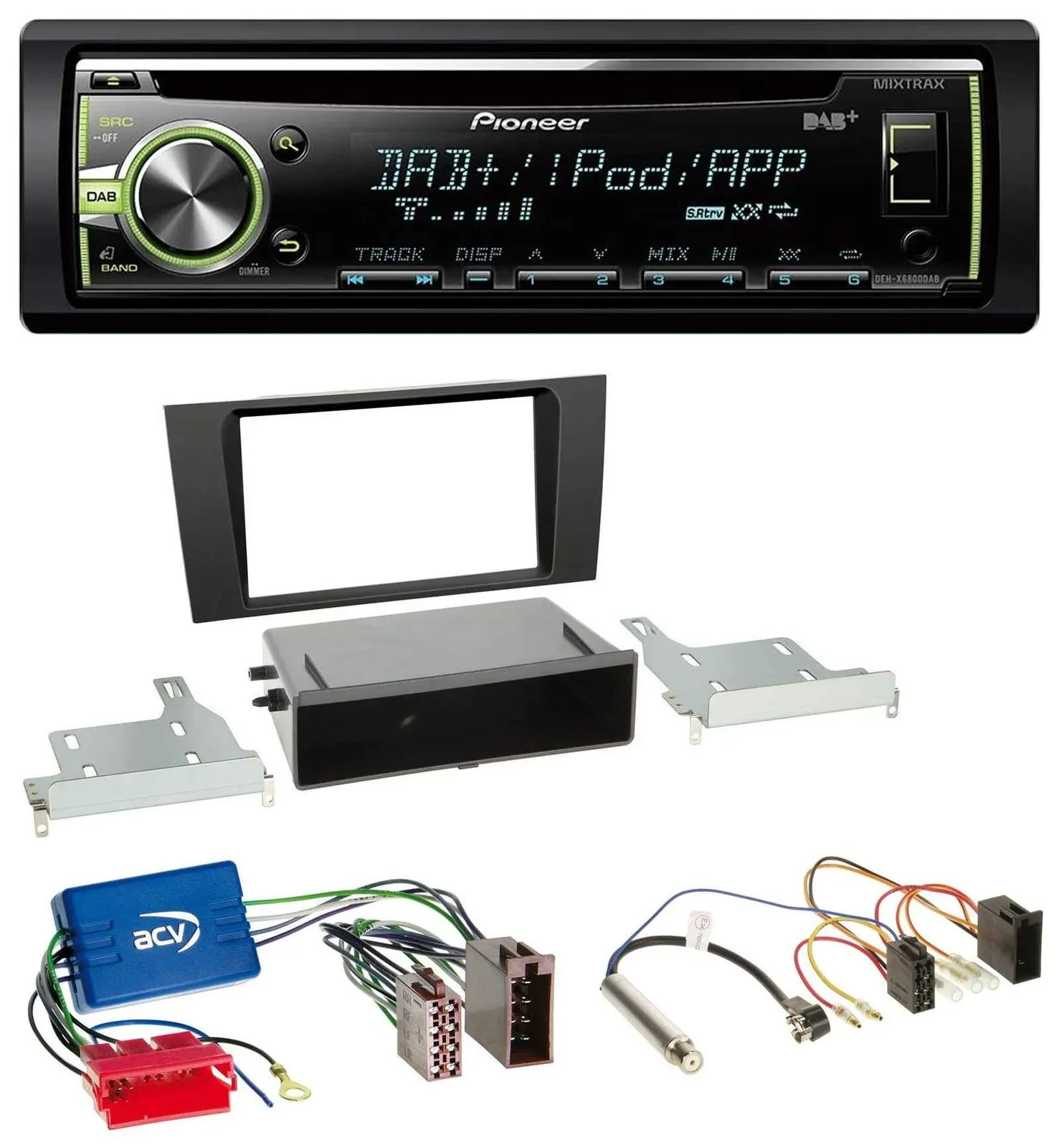 Pioneer DAB USB MP3 AUX CD Autoradio für Audi A4 B5 99-01 Symphony Aktivsystem