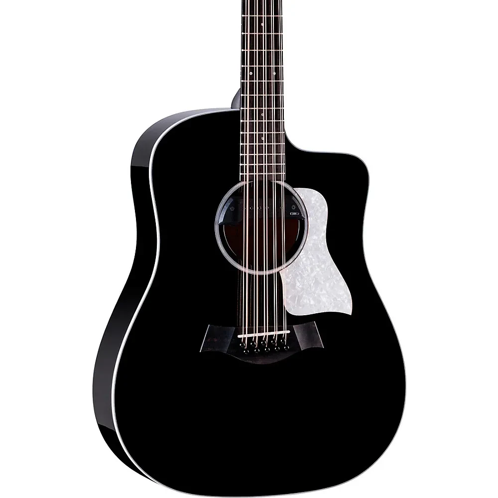 Taylor 250ce Plus 10-String Dreadnought Acoustic-Electric Bajo Quinto Black