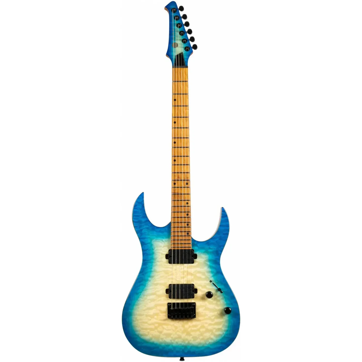 Электрогитара Spira Guitars S-500 QAB Trans Aqua Blue