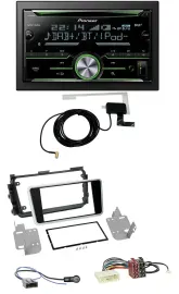 Pioneer CD USB MP3 Bluetooth 2DIN DAB Autoradio für Nissan Micra ab 2017 schwarz