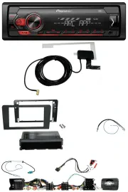 Pioneer 1DIN USB DAB MP3 Lenkrad Autoradio für Audi A3 8P 2003-2012 Aktivsystem