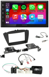 Kenwood Lenkrad USB DAB 2DIN Bluetooth Autoradio für Hyundai ix35 ab 2013 ohne S