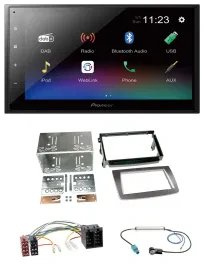 Pioneer USB Bluetooth DAB 2DIN MP3 Autoradio für Alfa Romeo Mito ISO 955 08-14 s