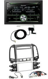 Автомагнитола Pioneer 2DIN, CD, USB, MP3, Bluetooth, DAB, для Hyundai Santa Fe