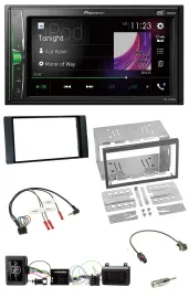 Автомагнитола Pioneer 2DIN DAB USB Bluetooth для Ford Kuga 2008–2012, черный, с поддержкой управления на руле