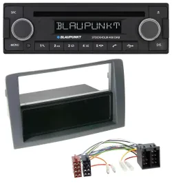 Blaupunkt MP3 Bluetooth DAB CD USB Autoradio für Fiat Idea (350, 03-11) - grau