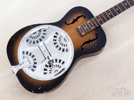 Б/У Резонаторная гитара Omi Dobro DW F60 1995, одноконусная, с круглым грифом, корпус из клёна, с кейсом