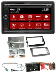 Автомагнитола для Alfa Romeo Mito (с 2014, тип 955) Blaupunkt 2DIN, Bluetooth, DAB, USB, DVD, MP3