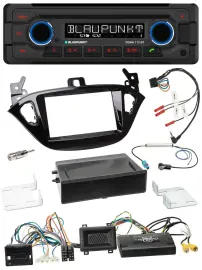 Blaupunkt Lenkrad MP3 CD Bluetooth USB Autoradio für Opel Adam Corsa E ab 2013 P
