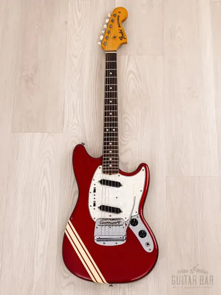 Электрогитара Fender Mustang SS Competition Red w/case USA 1971