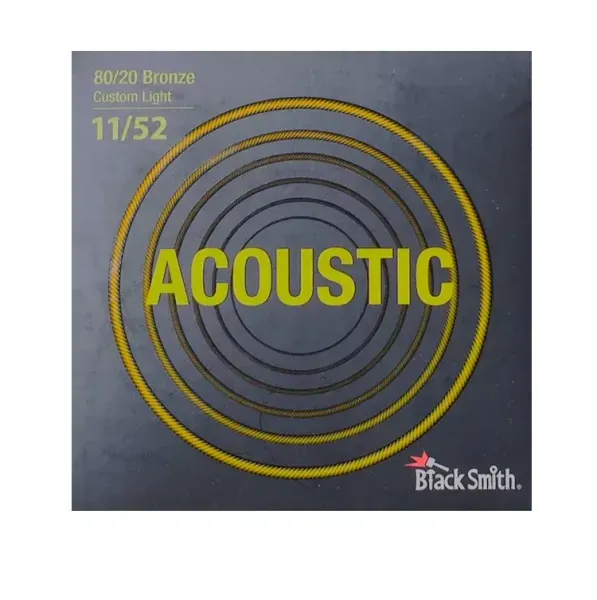 Струны для акустической гитары BlackSmith 93295 Acoustic 80/20 Bronze Custom Light 11-52