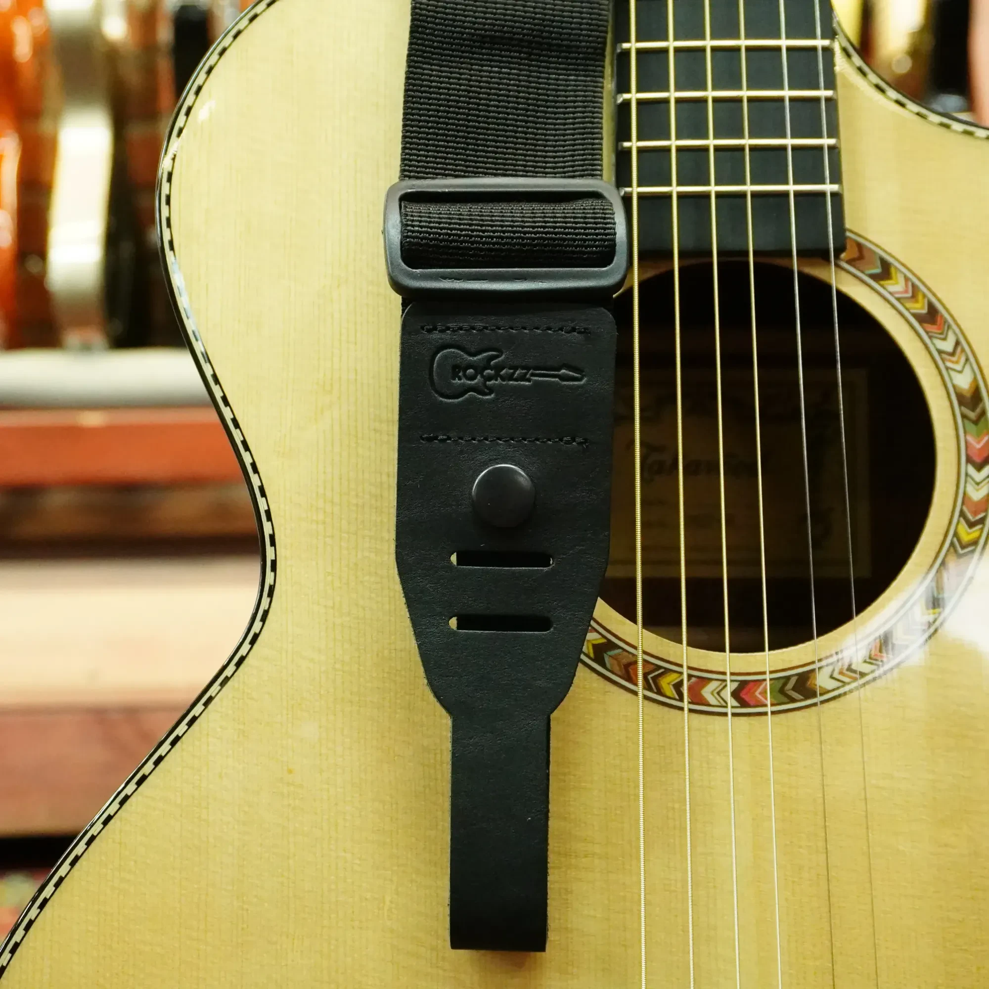 Ремень для гитары RKZ-004 Acoustic нейлоновый черный