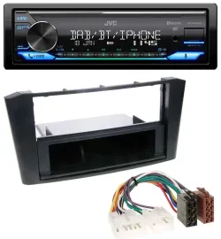 JVC Bluetooth DAB USB MP3 Autoradio für Toyota Avensis T25 (2003-2009)