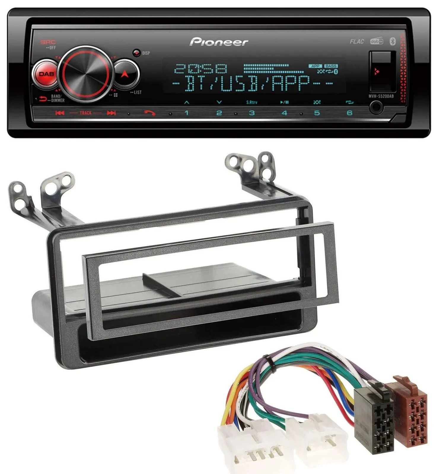 Pioneer Bluetooth USB MP3 DAB Autoradio für Toyota Avensis, Verso, Celica