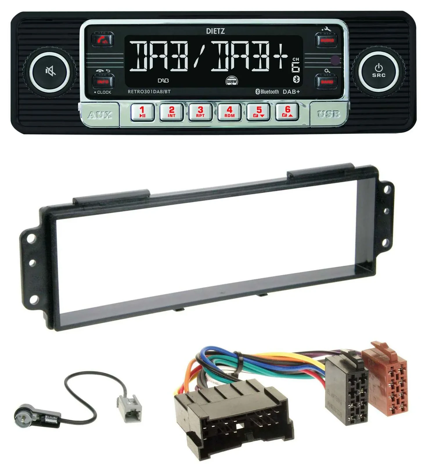 Dietz USB DAB MP3 Bluetooth Autoradio für Kia Picanto (2008-2011)