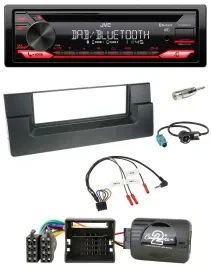 JVC CD DAB USB Bluetooth Lenkrad Autoradio für BMW 5er E39 01-04 Aktivsystem Qua