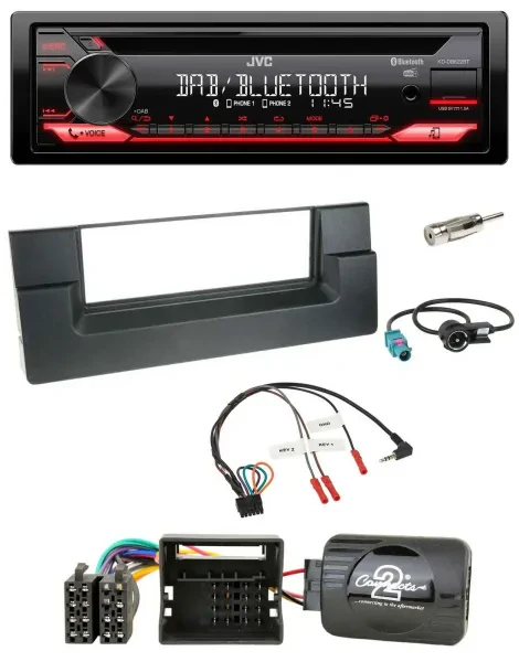 JVC CD DAB USB Bluetooth Lenkrad Autoradio für BMW 5er E39 01-04 Aktivsystem Qua