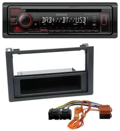 Kenwood MP3 CD USB Bluetooth DAB Autoradio für Saab 9.3 (ab 2006)