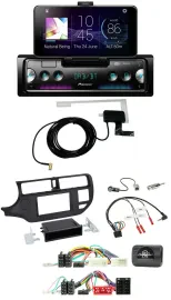 Автомагнитола для Kia Rio UB (2011–2015) Pioneer DAB, Bluetooth, USB, черная