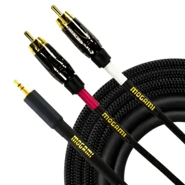 Mogami GOLD 3.5 2 RCA 3.5 TRS, Dual RCA Phono Plug Cable