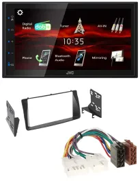JVC USB Bluetooth MP3 DAB 2DIN Autoradio für Toyota Corolla E12U/E12J 2001-2007